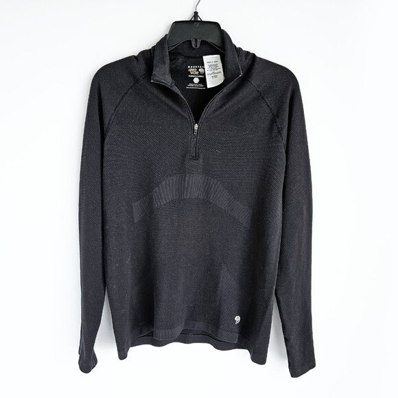 Mountain Hardwear Tops - Mountain Hard Wear Thermal Long Sleeve 1/4 Zip Shirt Womens L Black